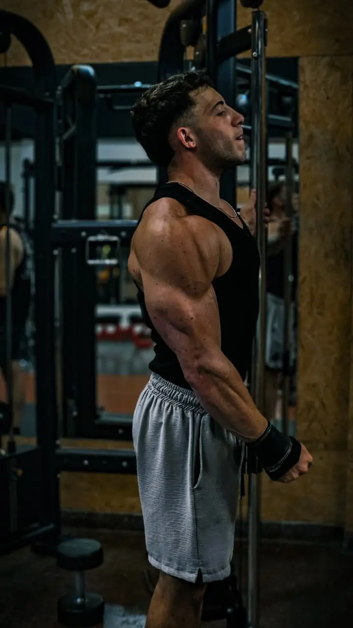 Eros Presa entrenando
