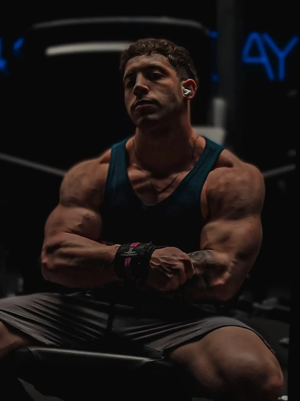 Eros Presa en el gimnasio